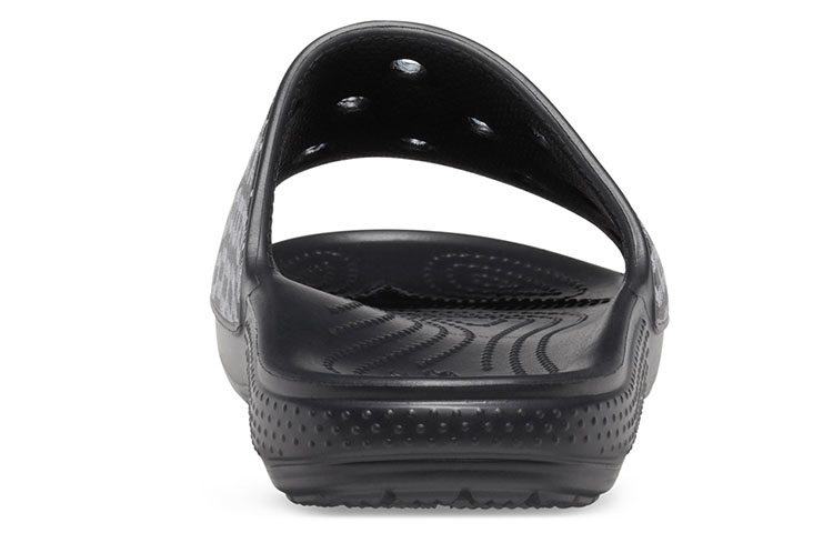 Crocs Classic Logo Motion Slides 'Black White' 圖 6