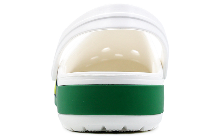 Crocs Classic Logo Stylish Sports Slippers White Yellow Green 圖 5