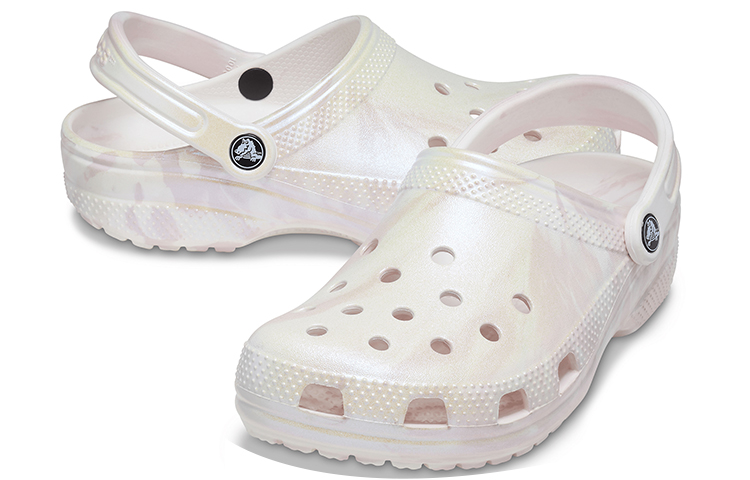 Crocs Classic Marble Clogs 'White Pink' 圖 4