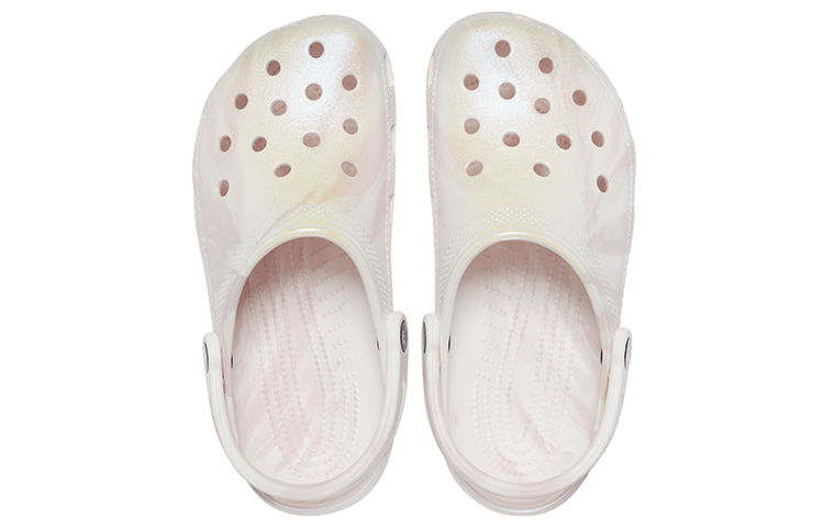 Crocs Classic Marble Clogs 'White Pink' 圖 5