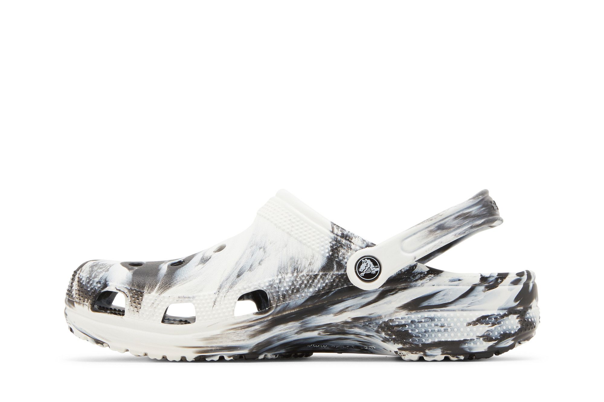 Shop Crocs Classic Zuecos Marmoleados 'Blanco Negro' 206867-103