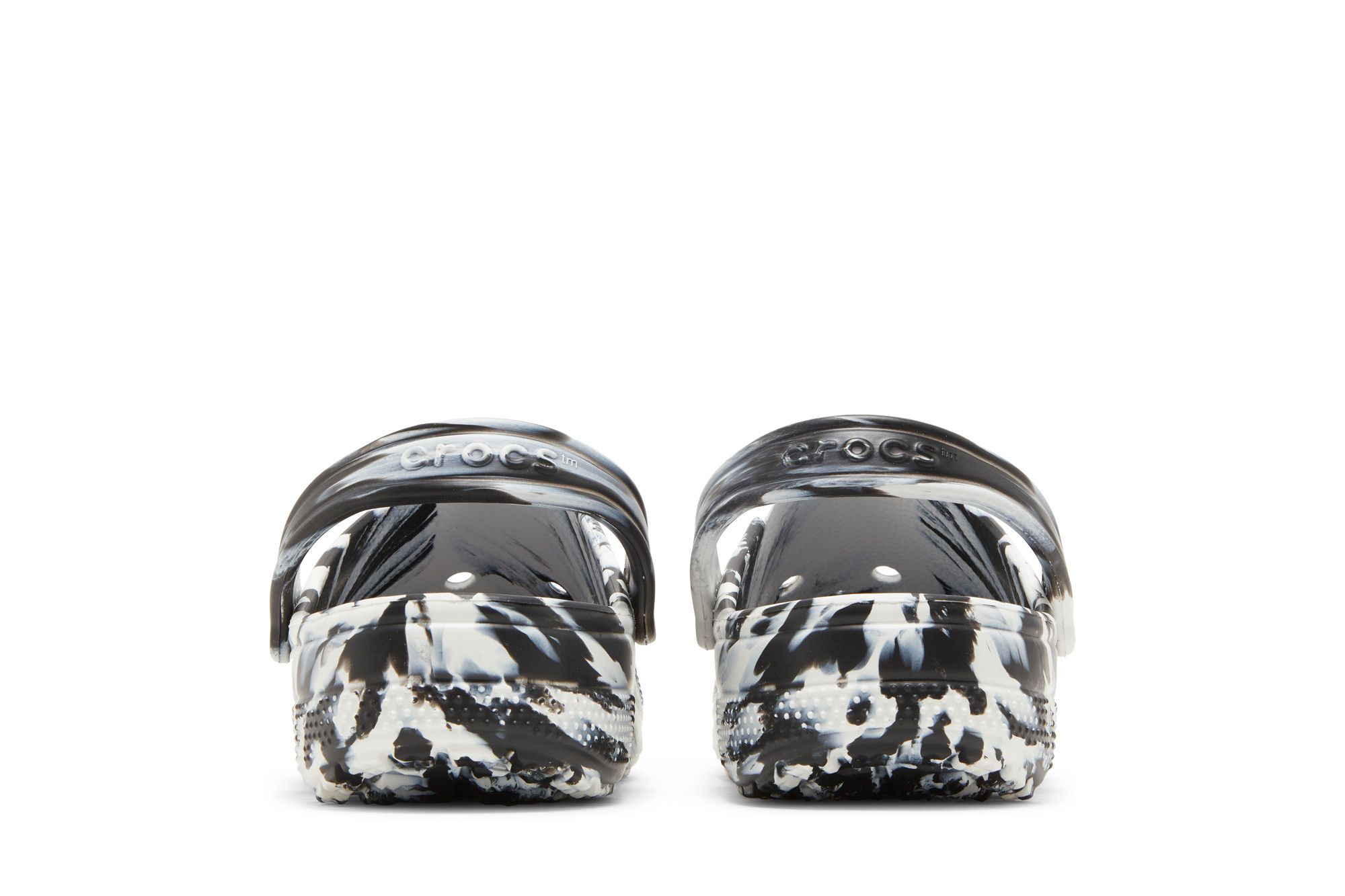 Sizing Crocs Classic Zuecos Marmoleados 'Blanco Negro' 206867-103