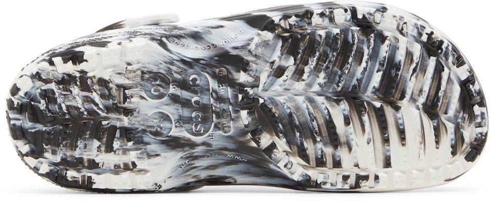 Crocs Classic Marbled Clog 'White Black' 206867-103 Shop Crocs Classic Marbled Clog 'White Black' 206867-103