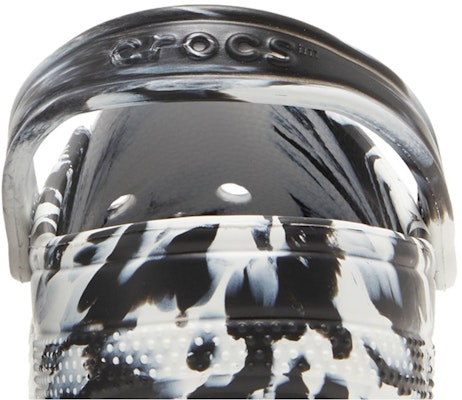 Crocs Classic Marbled Clog 'White Black' 206867-103 Sizing Crocs Classic Marbled Clog 'White Black' 206867-103