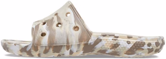 Crocs Classic Marbled Sandals 'White Brown' 206879-2Y3 Crocs Classic Marbled Sandals 'White Brown' 206879-2Y3