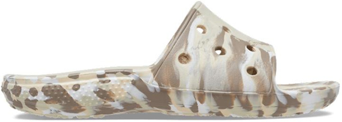Crocs Classic Marbled Sandals 'White Brown' 206879-2Y3 Order Crocs Classic Marbled Sandals 'White Brown' 206879-2Y3