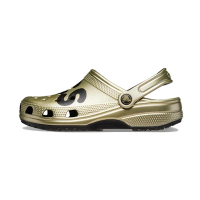 Crocs Classic Metallic Logo Clog Gold Metallic