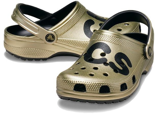 크록스 클래식 메탈릭 로고 클로그 골드 메탈릭 210803-797 Details for 크록스 클래식 메탈릭 로고 클로그 골드 메탈릭 210803-797