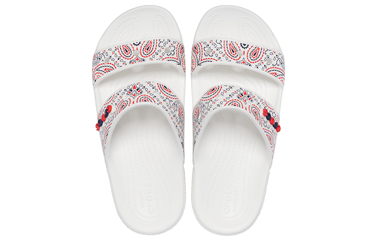 Purchase Crocs经典防滑耐磨运动拖鞋男女通用白色 207350-94S