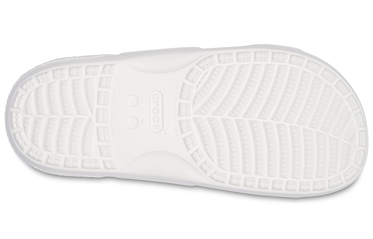 Sizing Crocs经典防滑耐磨运动拖鞋男女通用白色 207350-94S