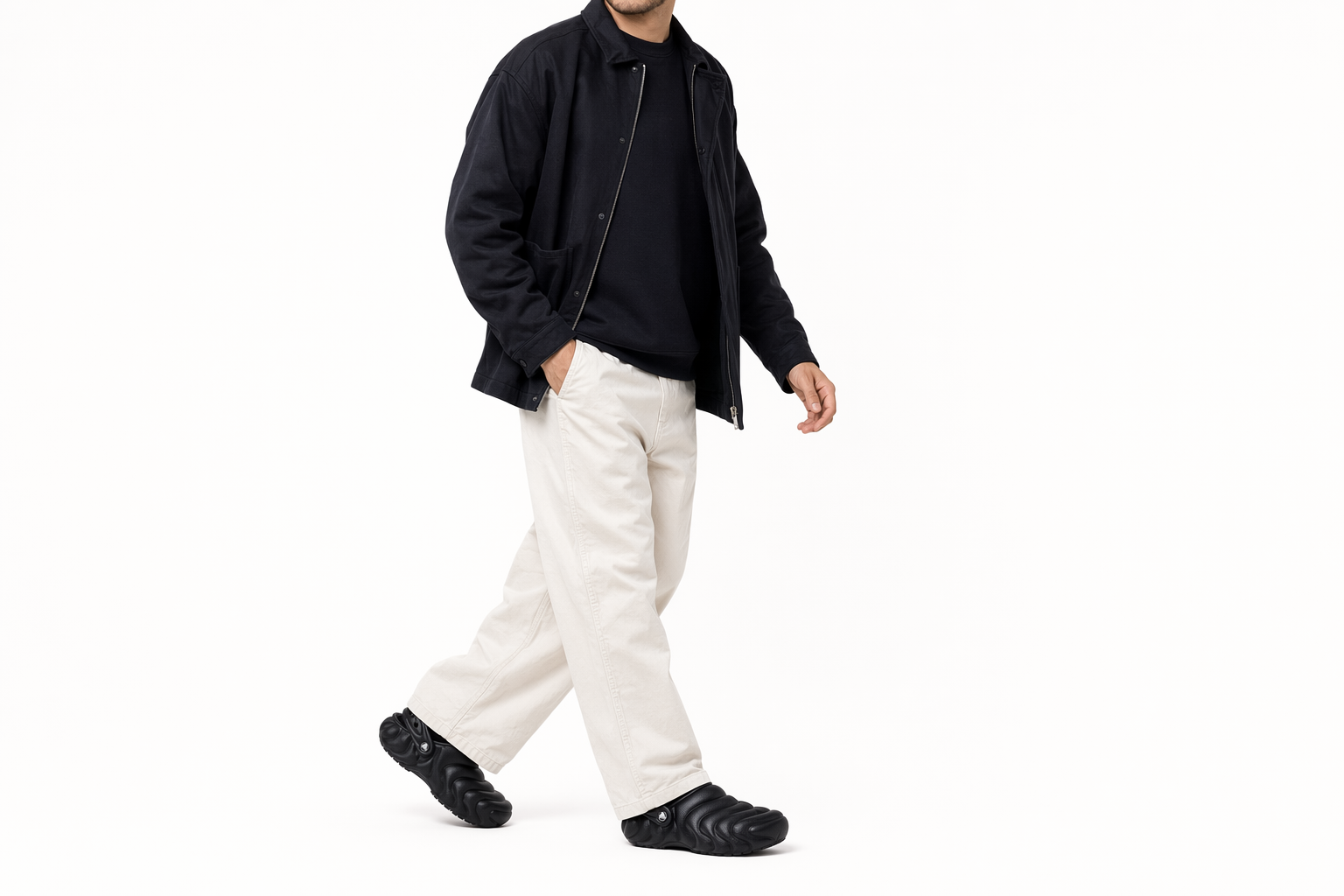 Order Crocs Classic Overpuff Lined Clog Hitam 210059-001