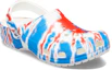 Lookbook Crocs经典款耐磨防滑运动男女同款白蓝红凉鞋 '白蓝红' 205453-928