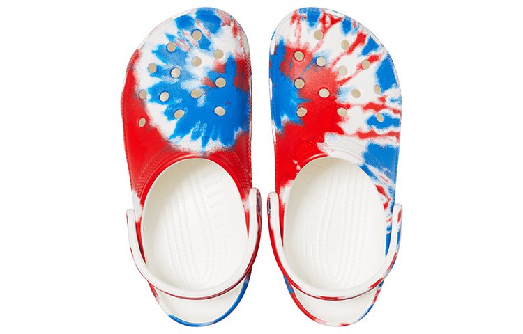 Purchase Crocs经典款耐磨防滑运动男女同款白蓝红凉鞋 '白蓝红' 205453-928