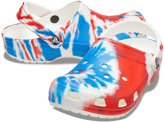 Sandal Crocs Klasik Tahan Lasak Anti Licin Sukan Unisex Putih Biru Merah. 205453-928 Shop Sandal Crocs Klasik Tahan Lasak Anti Licin Sukan Unisex Putih Biru Merah. 205453-928
