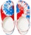 Sandal Crocs Klasik Tahan Lasak Anti Licin Sukan Unisex Putih Biru Merah. 205453-928