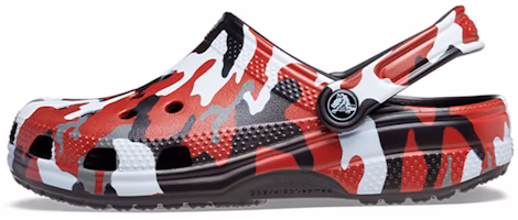 Crocs Classic Printed Camo Clog 'Black Red Camo' 206454-063 Crocs Classic Printed Camo Clog 'Black Red Camo' 206454-063