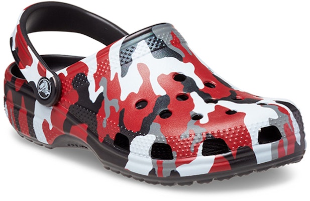 Crocs Classic Printed Camo Clog 'Black Red Camo' 206454-063 Order Crocs Classic Printed Camo Clog 'Black Red Camo' 206454-063