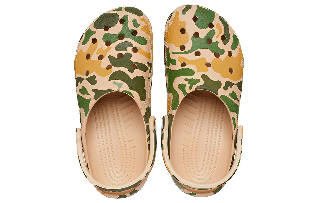 Shop Crocs Classic Printed Camo Clog 'Khaki Green' 206454-2Y6