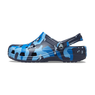 Crocs Classic Printed Camo Clogs 'Blue Navy'