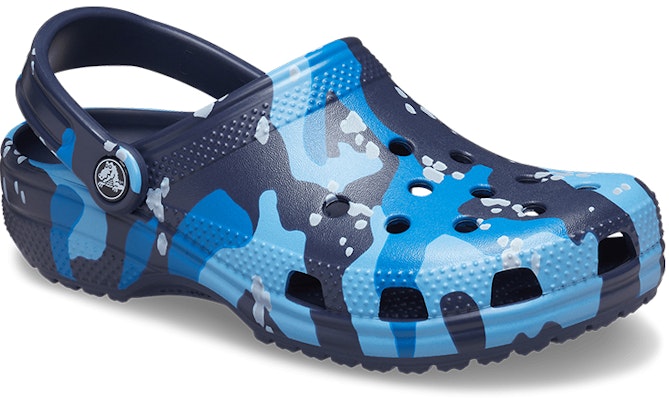 Crocs Classic Printed Camo Clogs 'Blue Navy' 206454-4HQ Lookbook Crocs Classic Printed Camo Clogs 'Blue Navy' 206454-4HQ