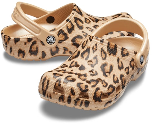 Crocs Classic Printed Clog 'Leopard Gold' 205838-98R Shop Crocs Classic Printed Clog 'Leopard Gold' 205838-98R