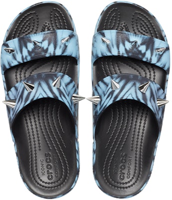 Crocs Classic Rebel Sanda Sandals 'Blue Black' 208338-988 Shop Crocs Classic Rebel Sanda Sandals 'Blue Black' 208338-988