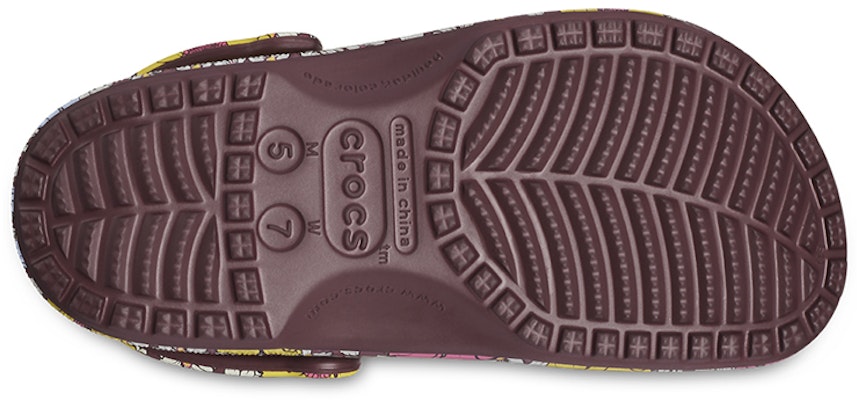 Crocs Clásicos Retro Florales Zuecos 'Amarillo Rosa' 208954-6WF Details for Crocs Clásicos Retro Florales Zuecos 'Amarillo Rosa' 208954-6WF