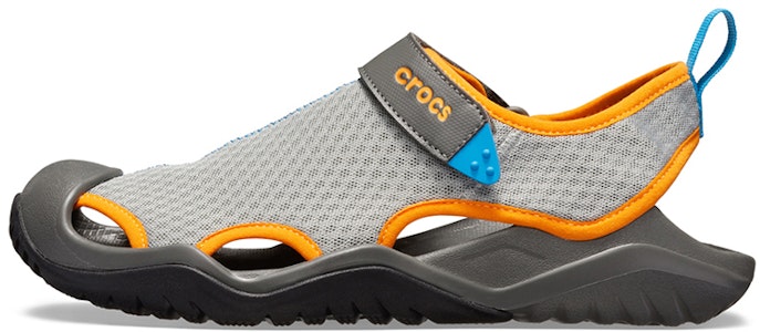 クロックス クラシック サンダル グレー/オレンジ/ブルー 205289-0FK Buy クロックス クラシック サンダル グレー/オレンジ/ブルー 205289-0FK