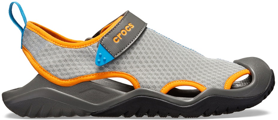 Crocs Classic Sandal 'Grey Orange Blue Colorblock' 205289-0FK Order Crocs Classic Sandal 'Grey Orange Blue Colorblock' 205289-0FK