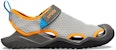 Crocs Classic Sandal 'Kelabu Jingga Biru Colorblock' 205289-0FK