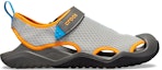 Order Crocs Classic Sandal 'Kelabu Jingga Biru Colorblock' 205289-0FK