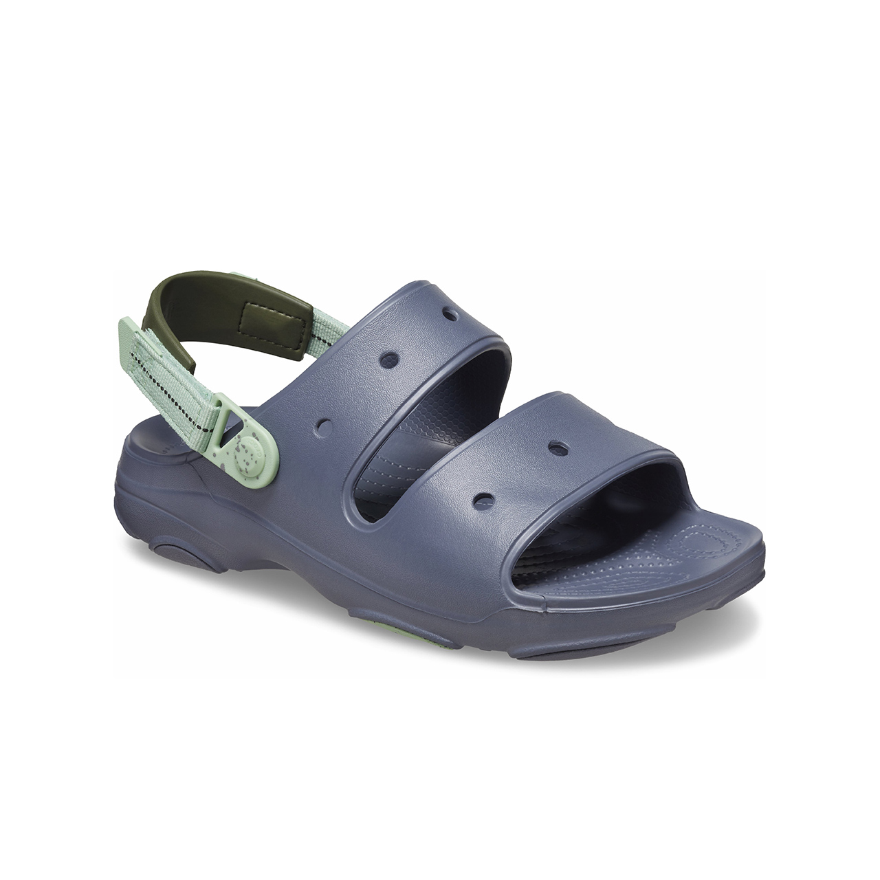 Lookbook Crocs卡樂其 經典特林沙灘涼鞋 男款 暴風藍