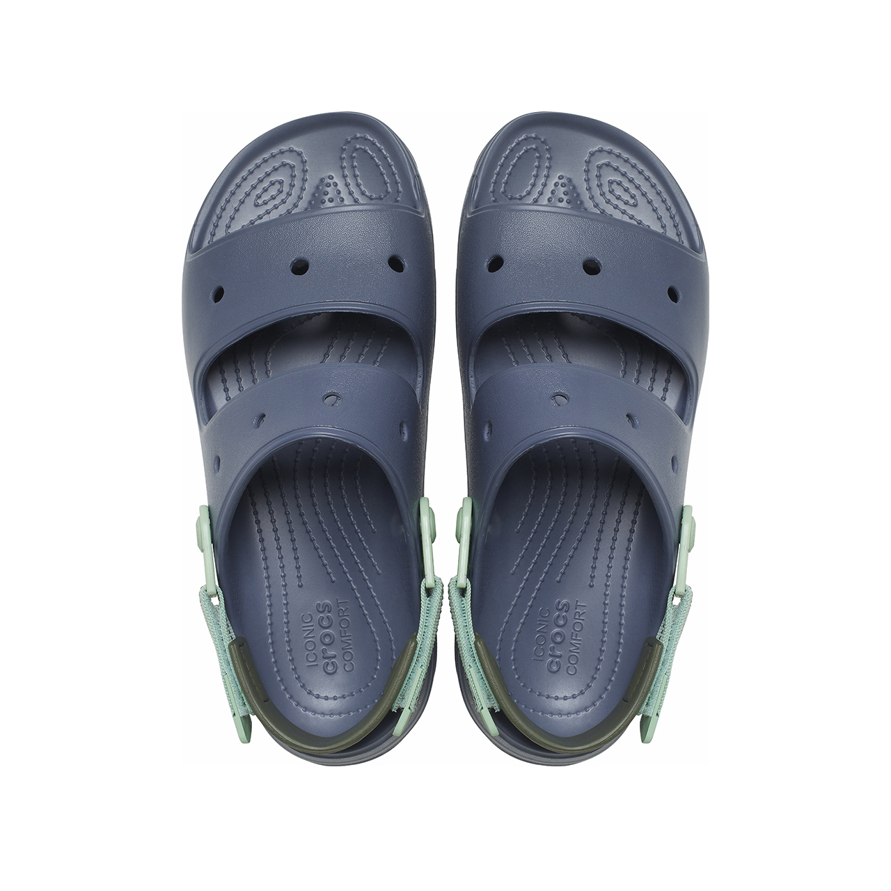 Shop Crocs卡樂其 經典特林沙灘涼鞋 男款 暴風藍