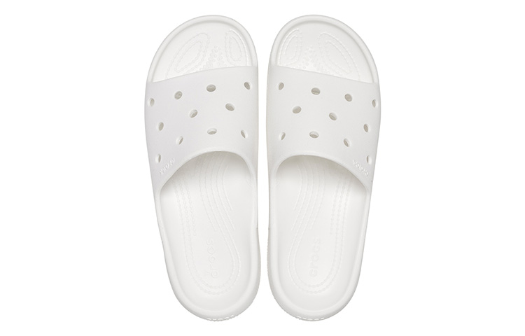 Shop Crocs Classic Slide 2.0 Blanco 209401-100
