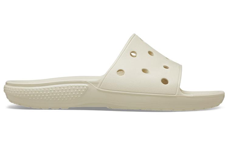 Order Crocs卡骆驰 經典一字平底涼拖鞋 男女同款 米白