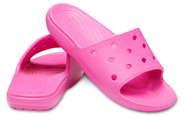 Shop Crocs Classic Slides ''Elektrisches Pink'' 206121-6QQ