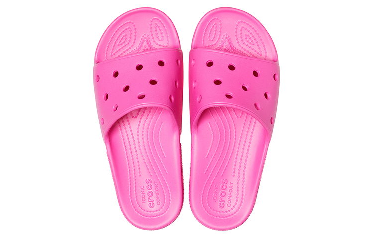 Purchase Crocs Classic Slides ''Elektrisches Pink'' 206121-6QQ