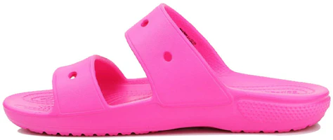 Crocs Classic Slides 'Pink Comfort Casual' 206761-6QQ Crocs Classic Slides 'Pink Comfort Casual' 206761-6QQ