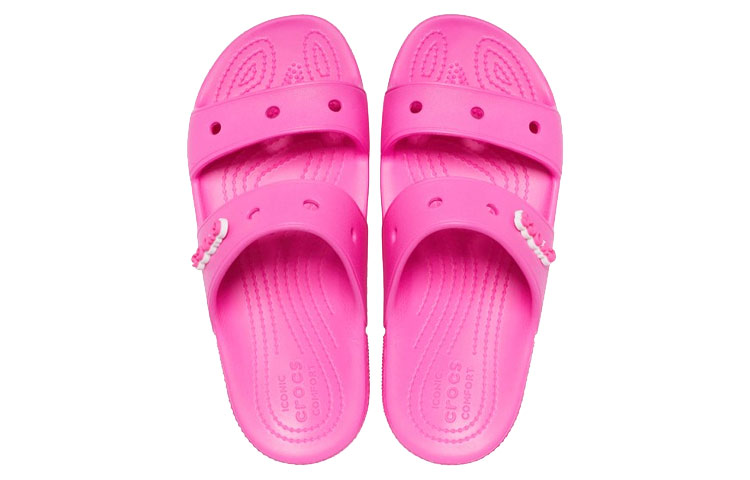Lookbook Crocs Classic Slides 'Pink Comfort Casual' - Selipar Klasik Crocs 'Pink Kasual Selesa' 206761-6QQ