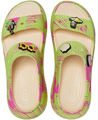 Crocs Classic Slip-On 'Pink Green' 208490-1FR Lookbook Crocs Classic Slip-On 'Pink Green' 208490-1FR