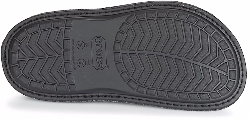 Crocs Classic Slipper Soft Sole Unisex Black Slippers 205837-060 Details for Crocs Classic Slipper Soft Sole Unisex Black Slippers 205837-060