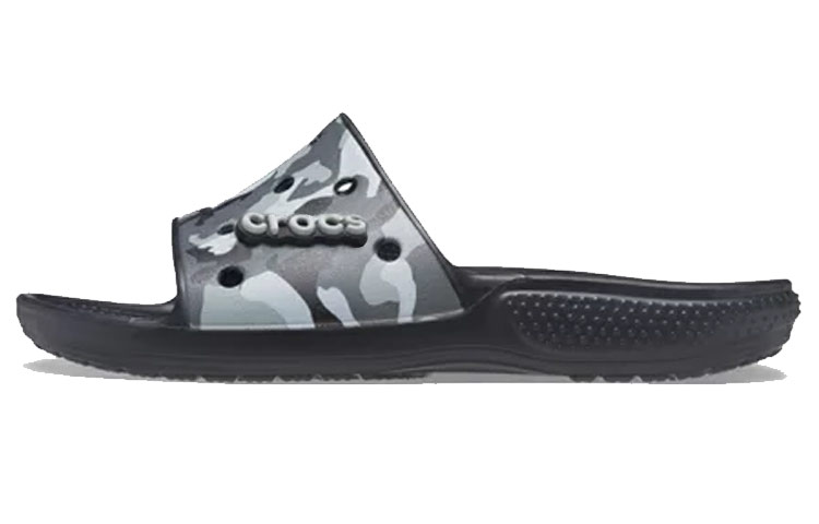 Crocs Classic Slippers Camouflage Black Unisex 207280-001