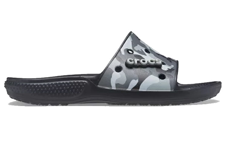 Order Selipar Crocs Klasik Penyamaran Hitam Uniseks 207280-001