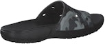 Shop Selipar Crocs Klasik Penyamaran Hitam Uniseks 207280-001