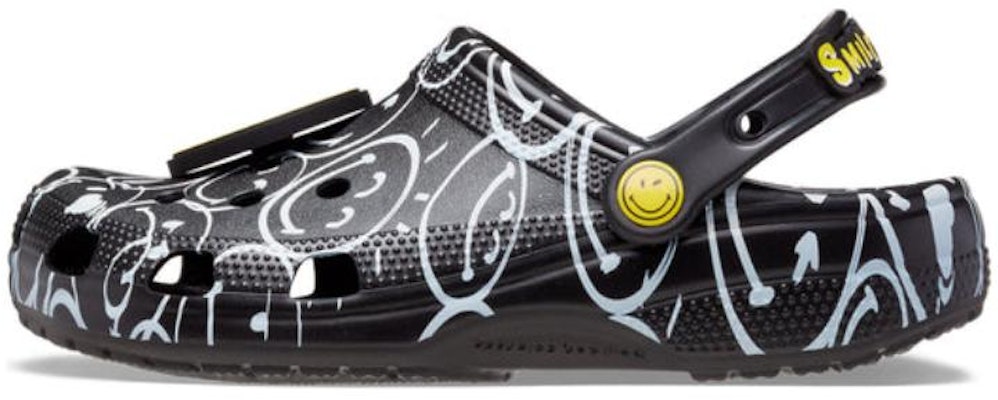 Crocs Classic Smiley World Clogs 'Black White' 207971-0C4 Buy Crocs Classic Smiley World Clogs 'Black White' 207971-0C4