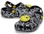 Crocs Klasik Smiley World 'Hitam Putih' Selipar. 207971-0C4