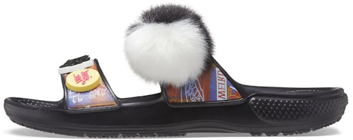 Crocs Classic Soft Sole Cozy Flat Heel Sports Slippers Unisex Black 207403-001 Crocs Classic Soft Sole Cozy Flat Heel Sports Slippers Unisex Black 207403-001