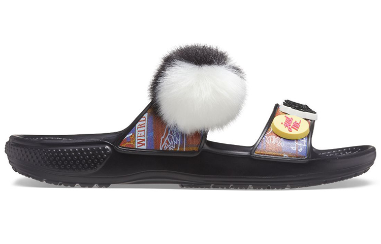 Crocs Classic Soft Sole Cozy Flat Heel Sports Slippers Unisex Black 圖 2