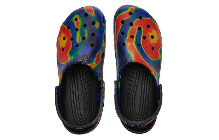 Lookbook Crocs Klasik Solarized Clogs 'Biru Oranye' 207556-089