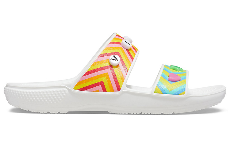 Order Crocs Classiques Sandales Sport Unisexe Blanc / Multicolore 206985-94S
